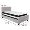 Flash Furniture Tribeca Twin Platform Bed Set-Gray, Model# HG-BM-25-GG 3