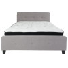 Flash Furniture Tribeca Queen Platform Bed Set-Gray, Model# HG-BM-27-GG 4