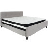 Flash Furniture Tribeca King Platform Bed Set-Gray, Model# HG-BM-28-GG