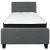 Flash Furniture Tribeca Twin Platform Bed Set-Gray, Model# HG-BM-29-GG 4