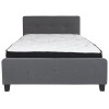 Flash Furniture Tribeca Full Platform Bed Set-Gray, Model# HG-BM-30-GG 4
