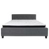 Flash Furniture Tribeca King Platform Bed Set-Gray, Model# HG-BM-32-GG 4