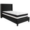 Flash Furniture Riverdale Twin Platform Bed Set-Black, Model# HG-BM-37-GG