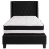 Flash Furniture Riverdale Twin Platform Bed Set-Black, Model# HG-BM-37-GG 4