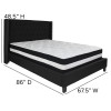 Flash Furniture Riverdale Queen Platform Bed Set-Black, Model# HG-BM-39-GG 3