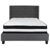 Flash Furniture Riverdale Full Platform Bed Set-Gray, Model# HG-BM-46-GG 4