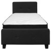 Flash Furniture Tribeca Twin Platform Bed Set-Black, Model# HG-BMF-21-GG 4