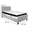 Flash Furniture Tribeca Twin Platform Bed Set-Gray, Model# HG-BMF-25-GG 3