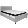 Flash Furniture Tribeca Queen Platform Bed Set-Gray, Model# HG-BMF-27-GG