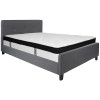 Flash Furniture Tribeca Queen Platform Bed Set-Gray, Model# HG-BMF-31-GG