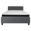 Flash Furniture Tribeca Queen Platform Bed Set-Gray, Model# HG-BMF-31-GG 4