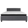 Flash Furniture Tribeca King Platform Bed Set-Gray, Model# HG-BMF-32-GG 4