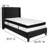 Flash Furniture Riverdale Twin Platform Bed Set-Black, Model# HG-BMF-37-GG 3