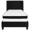 Flash Furniture Riverdale Twin Platform Bed Set-Black, Model# HG-BMF-37-GG 4