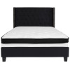 Flash Furniture Riverdale Full Platform Bed Set-Black, Model# HG-BMF-38-GG 4