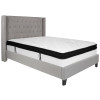 Flash Furniture Riverdale Full Platform Bed Set-Gray, Model# HG-BMF-42-GG