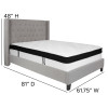 Flash Furniture Riverdale Full Platform Bed Set-Gray, Model# HG-BMF-42-GG 3
