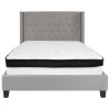 Flash Furniture Riverdale Full Platform Bed Set-Gray, Model# HG-BMF-42-GG 4