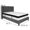 Flash Furniture Riverdale Full Platform Bed Set-Gray, Model# HG-BMF-46-GG 3