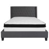 Flash Furniture Riverdale Queen Platform Bed Set-Gray, Model# HG-BMF-47-GG 4