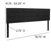 Flash Furniture Bedford King Headboard-Black Fabric, Model# HG-HB1704-K-BK-GG 3