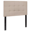 Flash Furniture Bedford Twin Headboard-Beige Fabric, Model# HG-HB1704-T-B-GG