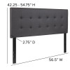 Flash Furniture Lennox Full Headboard-Gray Vinyl, Model# HG-HB1705-F-GY-GG 4