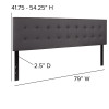 Flash Furniture Lennox King Headboard-Gray Vinyl, Model# HG-HB1705-K-GY-GG 3