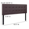 Flash Furniture Lennox Queen Headboard-Brown Vinyl, Model# HG-HB1705-Q-BR-GG 3