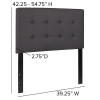 Flash Furniture Lennox Twin Headboard-Gray Vinyl, Model# HG-HB1705-T-GY-GG 4