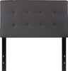 Flash Furniture Lennox Twin Headboard-Gray Vinyl, Model# HG-HB1705-T-GY-GG 6