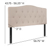 Flash Furniture Cambridge Full Headboard-Beige Fabric, Model# HG-HB1708-F-B-GG 4
