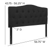 Flash Furniture Cambridge Full Headboard-Black Fabric, Model# HG-HB1708-F-BK-GG 4