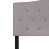 Flash Furniture Cambridge Full Headboard-Gray Fabric, Model# HG-HB1708-F-LG-GG 5