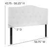 Flash Furniture Cambridge Full Headboard-White Fabric, Model# HG-HB1708-F-W-GG 4