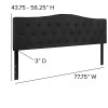 Flash Furniture Cambridge King Headboard-Black Fabric, Model# HG-HB1708-K-BK-GG 3