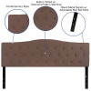 Flash Furniture Cambridge King Headboard-Camel Fabric, Model# HG-HB1708-K-C-GG