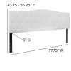 Flash Furniture Cambridge King Headboard-White Fabric, Model# HG-HB1708-K-W-GG 3