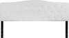 Flash Furniture Cambridge King Headboard-White Fabric, Model# HG-HB1708-K-W-GG 5