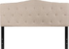 Flash Furniture Cambridge Queen Headboard-Beige Fabric, Model# HG-HB1708-Q-B-GG 5