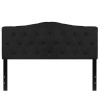 Flash Furniture Cambridge Queen Headboard-Black Fabric, Model# HG-HB1708-Q-BK-GG 6