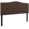 Flash Furniture Cambridge Queen Headboard-Brown Fabric, Model# HG-HB1708-Q-DBR-GG