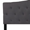 Flash Furniture Cambridge Queen Headboard-Gray Fabric, Model# HG-HB1708-Q-DG-GG 7