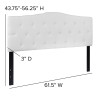 Flash Furniture Cambridge Queen Headboard-White Fabric, Model# HG-HB1708-Q-W-GG 4