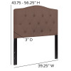 Flash Furniture Cambridge Twin Headboard-Camel Fabric, Model# HG-HB1708-T-C-GG 3