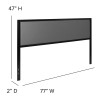 Flash Furniture Melbourne King Dark Gray Headboard, Model# HG-HB1717-K-DG-GG 4