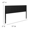 Flash Furniture Bristol King Black Headboard, Model# HG-HB1725-K-BK-GG 4