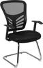 Flash Furniture Black Mesh Sled Side Chair, Model# HL-0001B-BK-GG