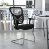 Flash Furniture Black Mesh Sled Side Chair, Model# HL-0001B-BK-GG 2