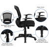 Flash Furniture Black Mid-Back Task Chair, Model# HL-0007-GG 4